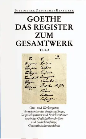 Goethe / Michel |  Sämtliche Werke. Briefe, Tagebücher und Gespräche. Vierzig Bände | Buch |  Sack Fachmedien