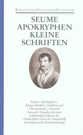 Seume / Drews |  Werke und Briefe in drei Bänden | Buch |  Sack Fachmedien