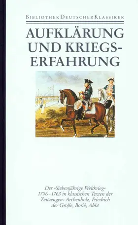 Kunisch |  Aufklärung und Kriegserfahrung | Buch |  Sack Fachmedien