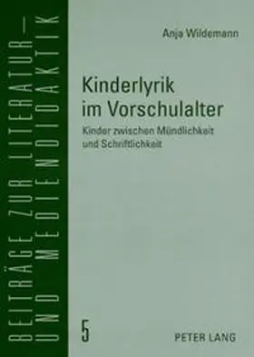 Wildemann |  Kinderlyrik im Vorschulalter | Buch |  Sack Fachmedien