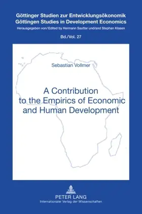 Vollmer |  A Contribution to the Empirics of Economic and Human Development | Buch |  Sack Fachmedien