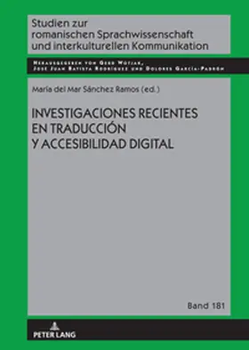 Sánchez Ramos |  Investigaciones recientes en traducción y accesibilidad digital | Buch |  Sack Fachmedien
