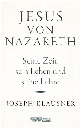 Klausner / Wiese |  Jesus von Nazareth | Buch |  Sack Fachmedien