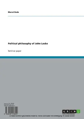 Bode |  Political philosophy of John Locke | eBook | Sack Fachmedien