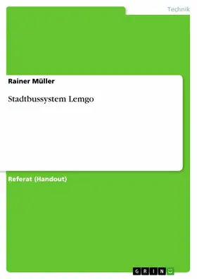Müller |  Stadtbussystem Lemgo | eBook | Sack Fachmedien