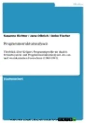 Richter / Olbrich / Fischer |  Programmstrukturanalysen | eBook | Sack Fachmedien