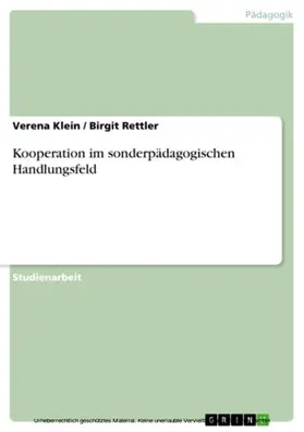 Klein / Rettler |  Kooperation im sonderpädagogischen Handlungsfeld | eBook | Sack Fachmedien