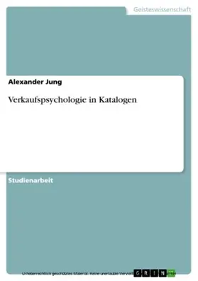 Jung |  Verkaufspsychologie in Katalogen | eBook | Sack Fachmedien