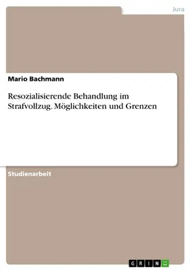 Bachmann |  Resozialisierende Behandlung im Strafvollzug. Möglichkeiten und Grenzen | eBook | Sack Fachmedien