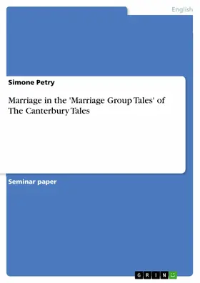 Petry |  Marriage in the 'Marriage Group Tales' of The Canterbury Tales | eBook | Sack Fachmedien