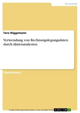 Niggemann |  Verwendung von Rechnungslegungsdaten durch Aktienanalysten | eBook | Sack Fachmedien