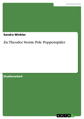 Winkler |  Zu: Theodor Storm: Pole Poppenspäler | eBook | Sack Fachmedien