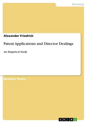 Friedrich |  Patent Applications and Director Dealings | eBook | Sack Fachmedien