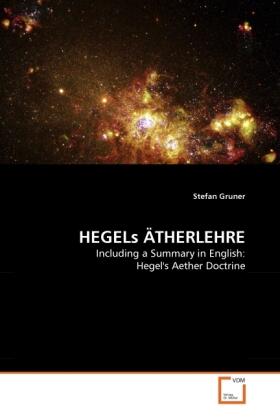 Gruner |  HEGELs ÄTHERLEHRE | Buch |  Sack Fachmedien
