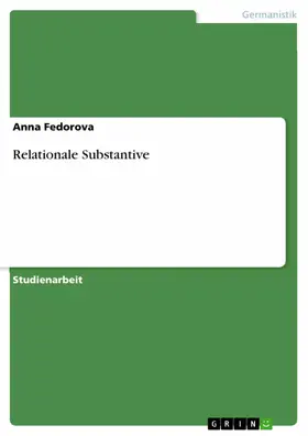 Fedorova |  Relationale Substantive | eBook | Sack Fachmedien