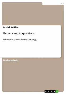 Müller |  Mergers and Acquisitions | eBook | Sack Fachmedien