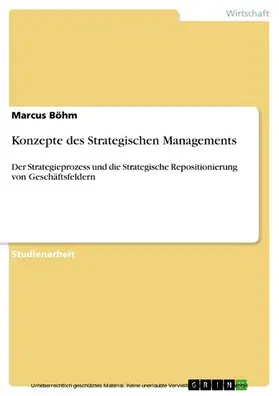 Böhm |  Konzepte des Strategischen Managements | eBook | Sack Fachmedien