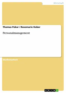 Pekar / Kober |  Personalmanagement | eBook | Sack Fachmedien