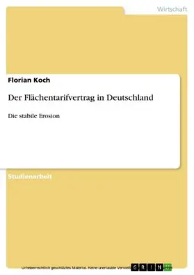 Koch |  Der Flächentarifvertrag in Deutschland | eBook | Sack Fachmedien