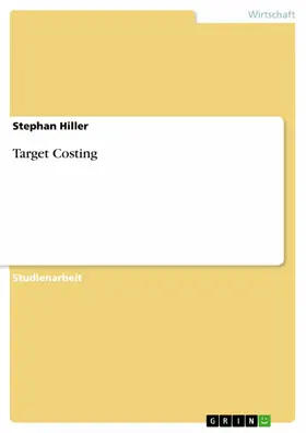 Hiller |  Target Costing | eBook | Sack Fachmedien