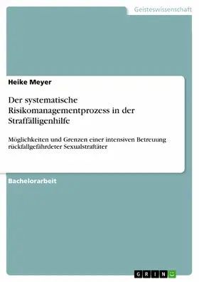 Meyer |  Der systematische Risikomanagementprozess in der Straffälligenhilfe | eBook | Sack Fachmedien