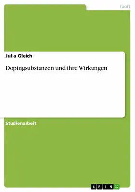 Gleich |  Dopingsubstanzen und ihre Wirkungen | eBook | Sack Fachmedien