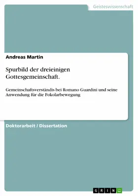 Martin |  Spurbild der dreieinigen Gottesgemeinschaft | eBook | Sack Fachmedien