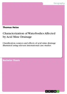 Heise |  Characterization of Waterbodies Affected by Acid Mine Drainage | eBook | Sack Fachmedien