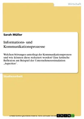Müller |  Informations- und Kommunikationsprozesse | eBook | Sack Fachmedien