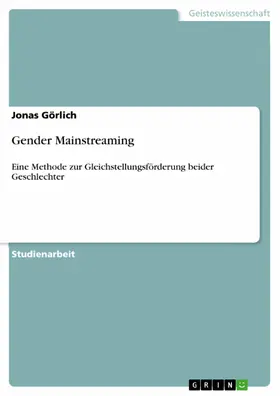 Görlich |  Gender Mainstreaming | eBook | Sack Fachmedien