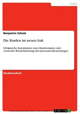 Scholz |  Die Kurden im neuen Irak | eBook | Sack Fachmedien