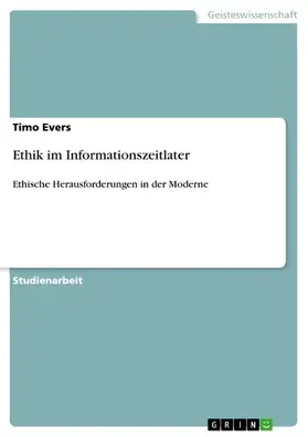 Evers |  Ethik im Informationszeitlater | eBook | Sack Fachmedien