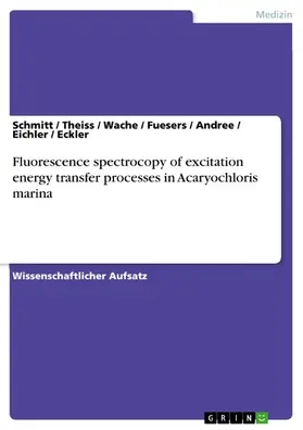 Schmitt / Theiss / Wache |  Fluorescence spectrocopy of excitation energy transfer processes in Acaryochloris marina | eBook | Sack Fachmedien