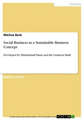 Beck |  Social Business as a Sustainable Business Concept | eBook | Sack Fachmedien