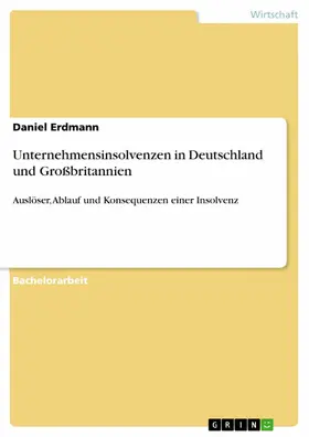 Erdmann |  Unternehmensinsolvenzen in Deutschland und Großbritannien | eBook | Sack Fachmedien