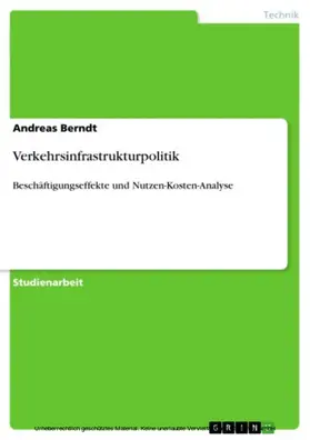 Berndt |  Verkehrsinfrastrukturpolitik | eBook | Sack Fachmedien