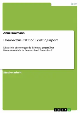 Baumann |  Homosexualität und Leistungssport | eBook | Sack Fachmedien