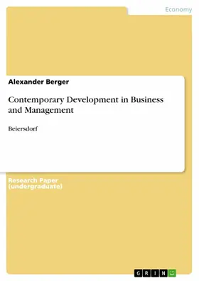 Berger |  Contemporary Development in Business and Management | eBook | Sack Fachmedien