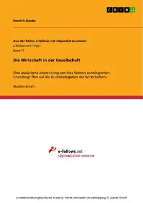 Doobe |  Die Wirtschaft in der Gesellschaft | eBook | Sack Fachmedien