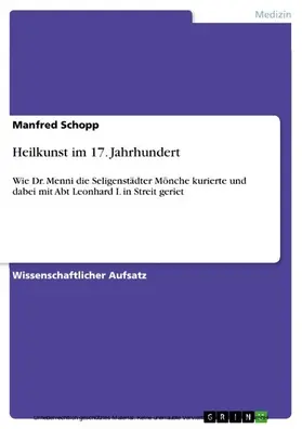 Schopp |  Heilkunst im 17. Jahrhundert | eBook | Sack Fachmedien