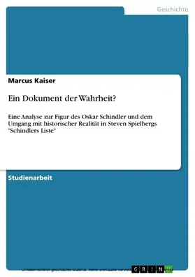 Kaiser |  Ein Dokument der Wahrheit? | eBook | Sack Fachmedien