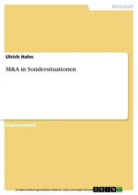 Hahn |  M&A in Sondersituationen | eBook | Sack Fachmedien
