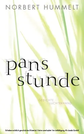 Hummelt |  Pans Stunde | eBook | Sack Fachmedien