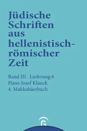 Klauck / Lichtenberger |  4. Makkabäerbuch | eBook | Sack Fachmedien