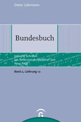 Lührmann / Lichtenberger / S. Oegema |  Bundesbuch | eBook | Sack Fachmedien