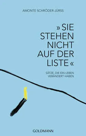 Schröder-Jürss |  „Sie stehen nicht auf der Liste“ | eBook | Sack Fachmedien