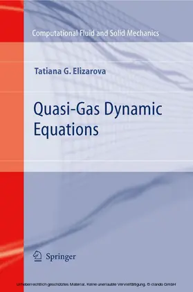Elizarova |  Quasi-Gas Dynamic Equations | eBook | Sack Fachmedien