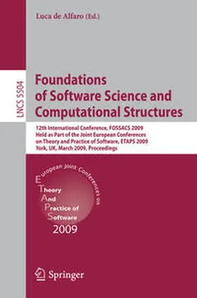 de Alfaro |  Foundations of Software Science and Computational Structures | eBook | Sack Fachmedien