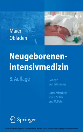 Maier / Obladen |  Neugeborenenintensivmedizin | eBook | Sack Fachmedien