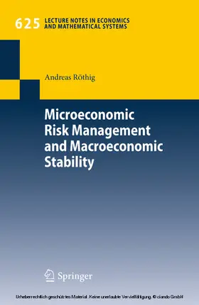 Röthig |  Microeconomic Risk Management and Macroeconomic Stability | eBook | Sack Fachmedien